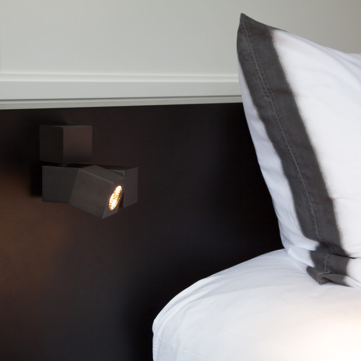 Marienbad M wall lamp by Gounot & Jähnke used as a bedside lamp
