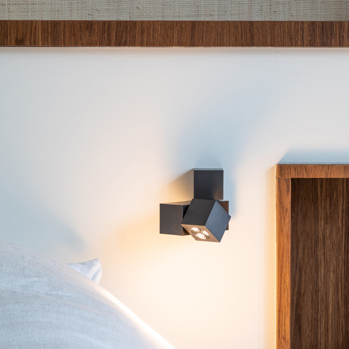 Marienbad M wall lamp by Gounot & Jähnke used as a bedside lamp