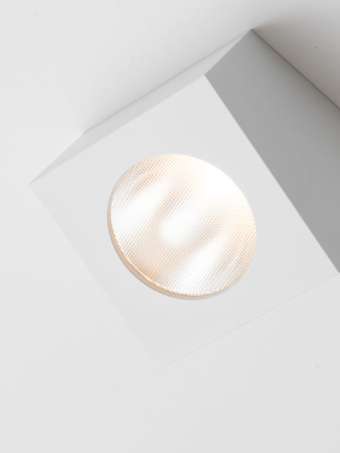 Marienbad S55 white angled cube spotlight by Gounot & Jähnke for Ozone