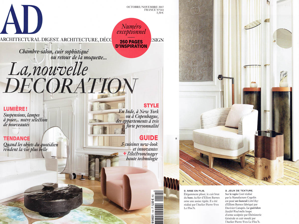 The Marienbad floor lamp in the AD magazine, October/November 2017 edition