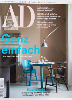 Cover of the ARCHITECTURAL DIGEST GERMANY magazine, November 2018 edition