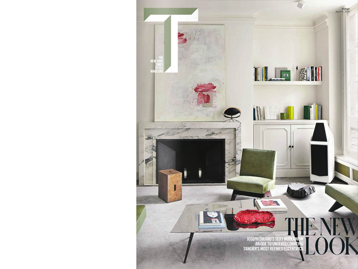 Joseph Dirand's appartement on the cover of the NEW YORK TIMES STYLE magazine 2014