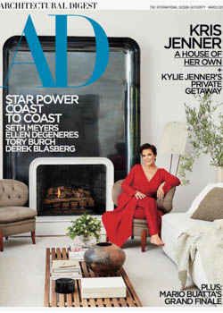 Cover of the ARCHITECTURAL DIGEST magazine, March 2019 edition
