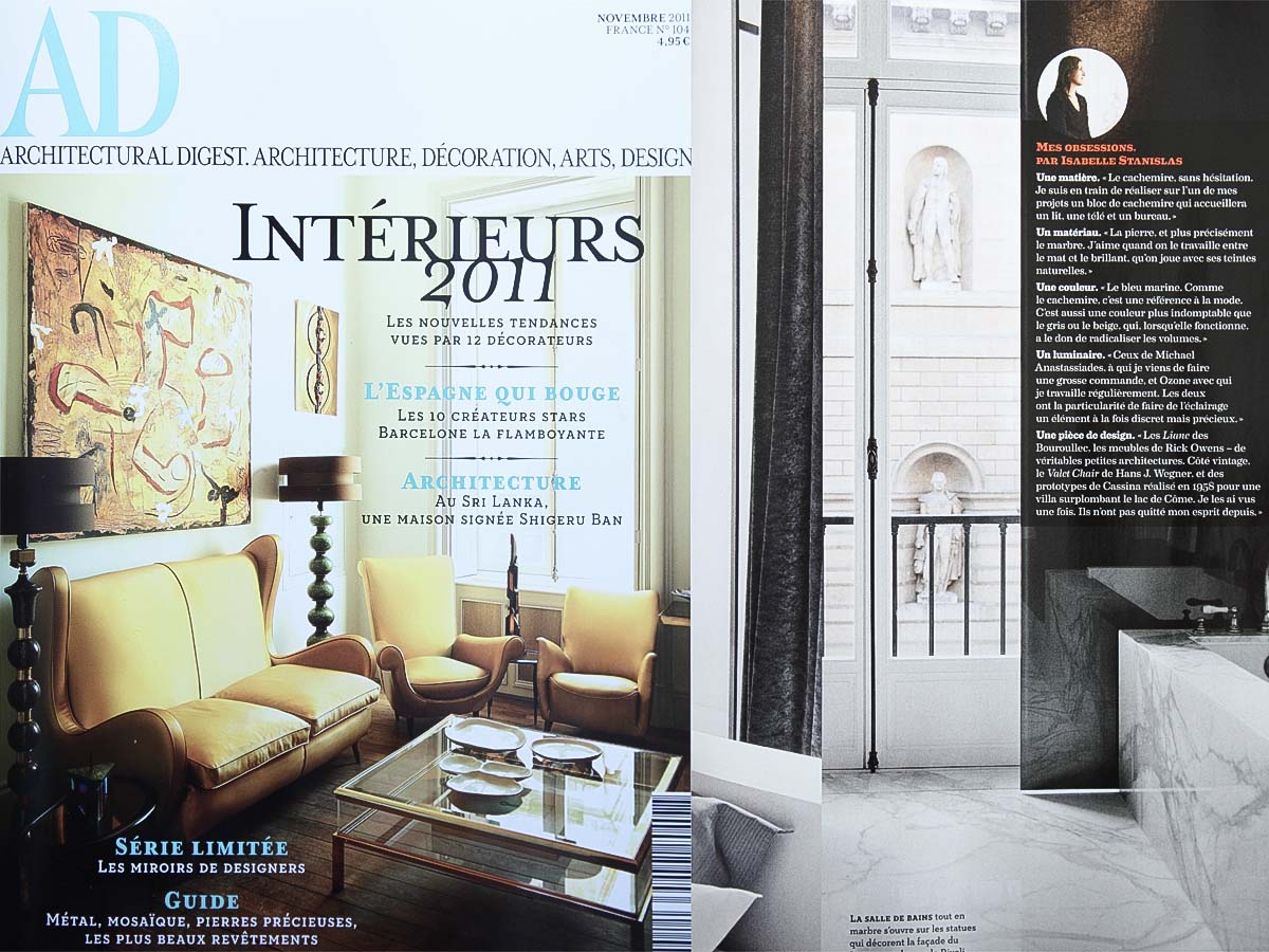 Cover of the AD magazine, November 2011 issue