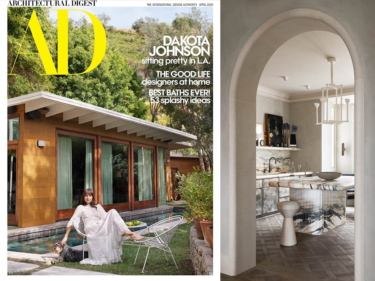 Kitchen of Joseph Dirand's appartement on Architectual Digest magazine 2020