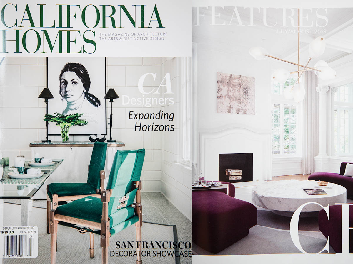 The Opéra chandelier by Régis Botta for the CALIFORNIA HOMES magazine, August 2019 edition