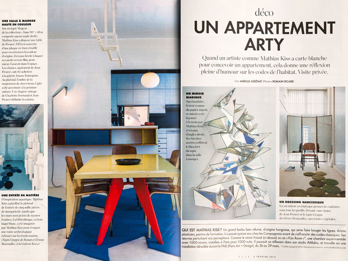 The Untitled T chandelier on the ELLE 2015 magazine