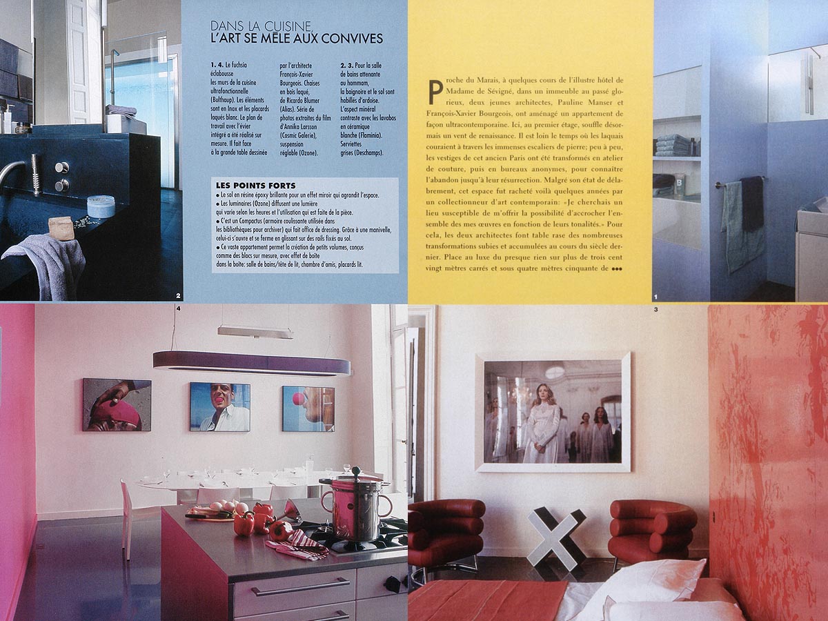 Chandelier by Ozone Light on ELLE Decoration magazine, special trends 2006