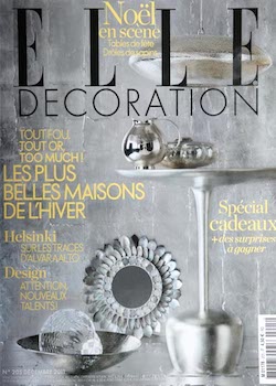 Cover of the ELLE Decoration magazine, December 2011 issue