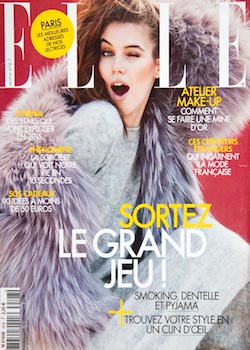 Cover of the ELLE magazine, December 2014 edition