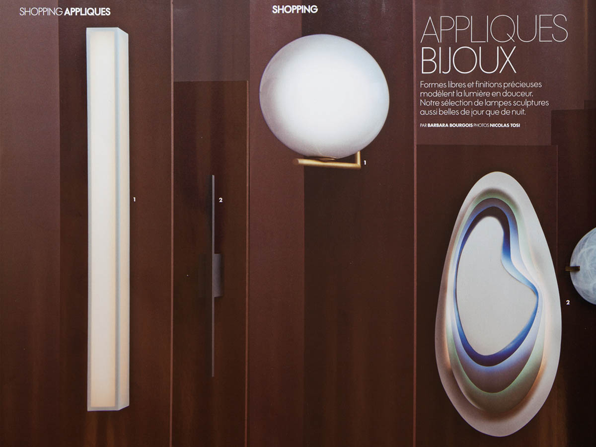 The Line L sconce on the ELLE DECORATION 2015 magazine