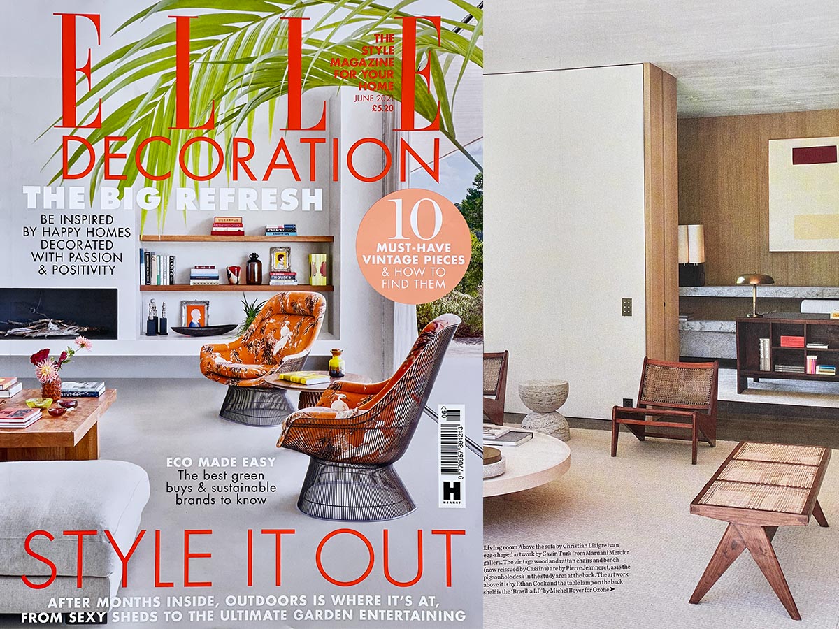 Cover of the ELLE DECORATION UK magazine, June 2021 edition