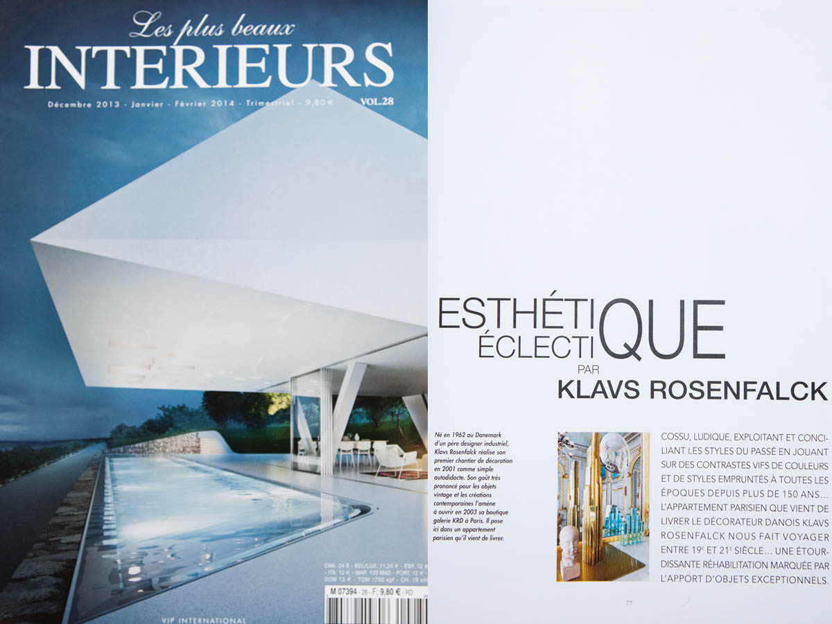 Les plus beaux intérieurs magazine, December 2013 edition