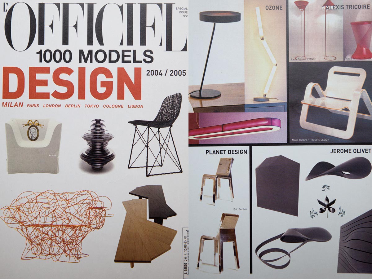Table lamp by Gounot & Jähnke on L'Officiel Design magazine 2004/2005