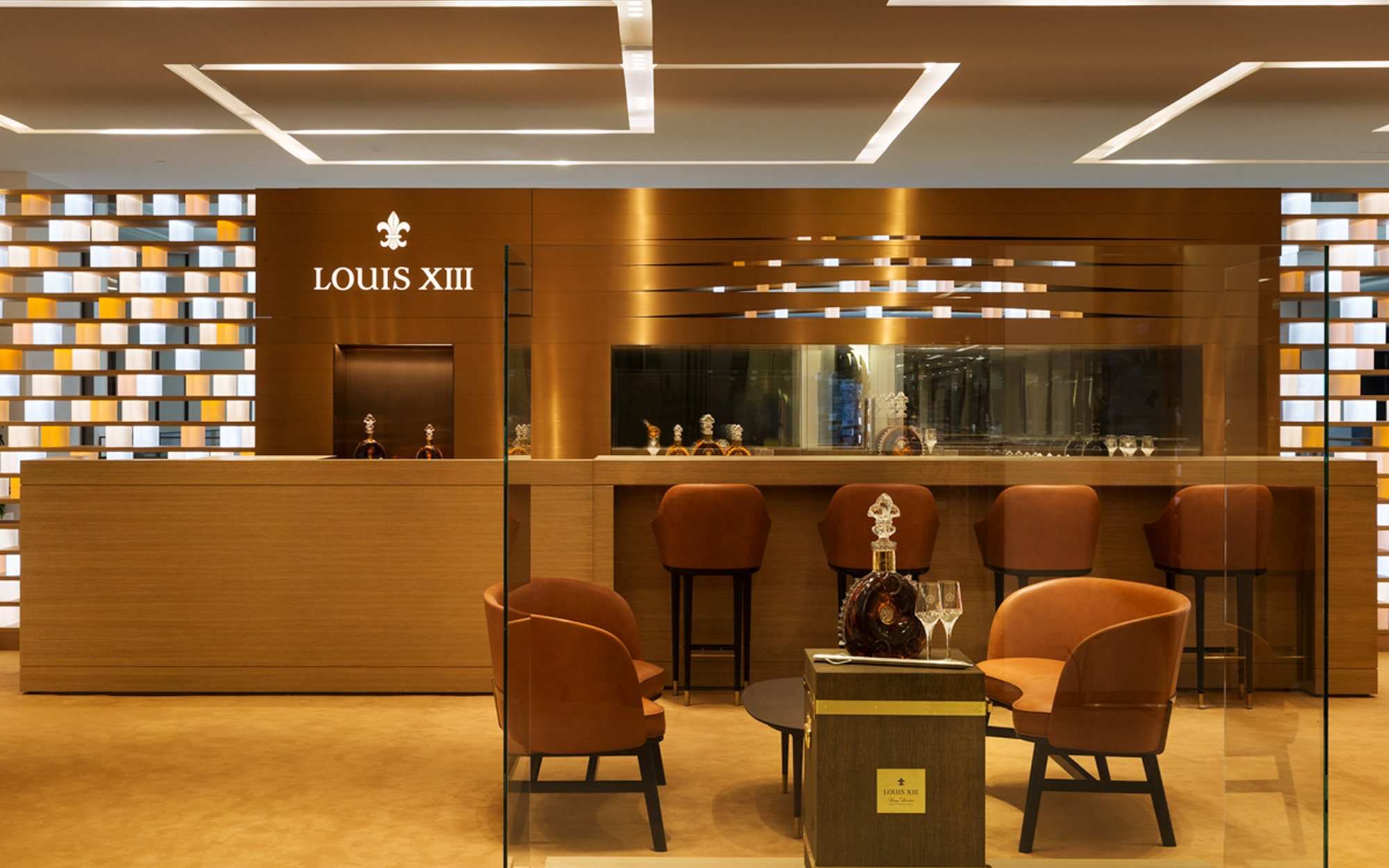 Lamps designed for our retail project Louis XIII, for Ozone.
