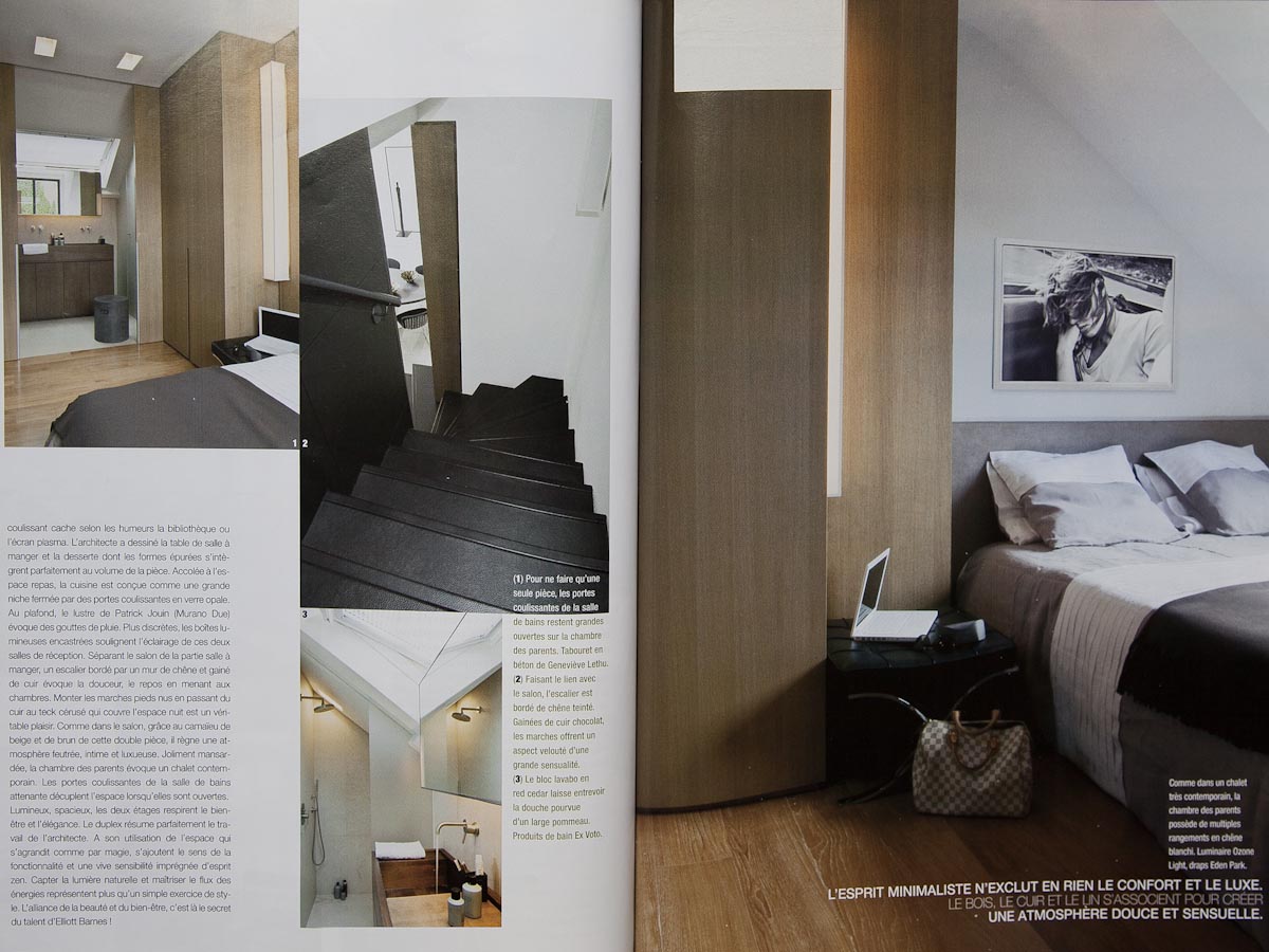 Line L sconce on the Résidences Decoration 2009 magazine