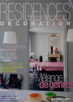 Cover of the Résidences Décoration 2009 magazine