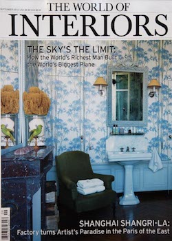 Cover of The world of interiors magazine, September 2012 issue
