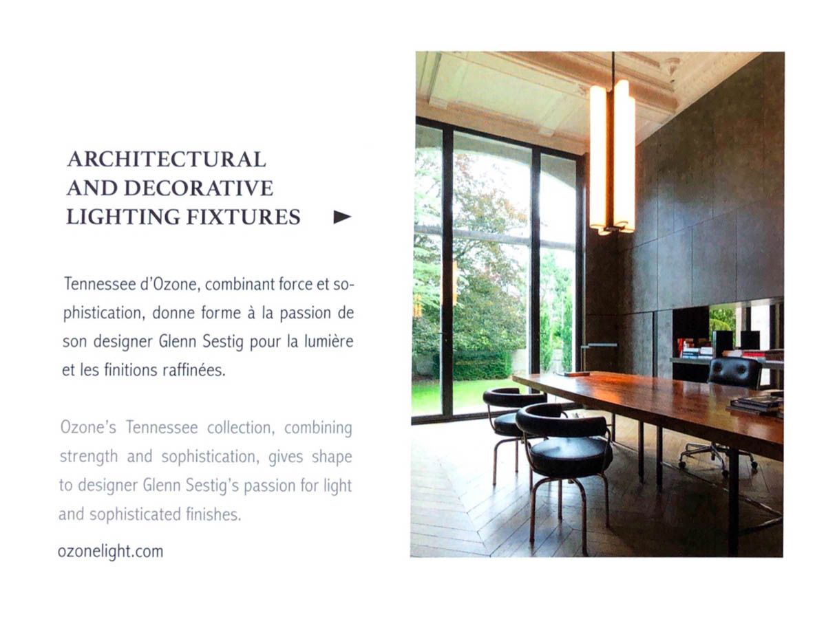 Tennessee S4 pendant light by Glenn Sestig on Villas Magazine 2002