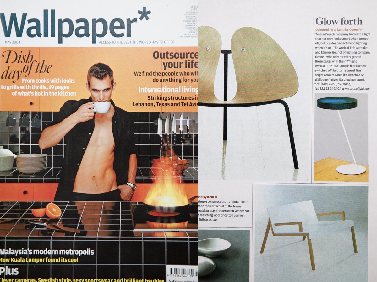 Table lamp by Gounot & Jähnke on Wallpaper* magazine 2004