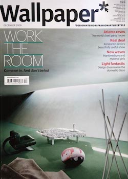 Cover of the Wallpaper* magazine, December 2009 issue