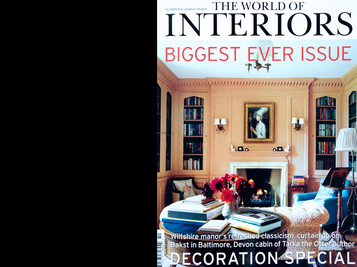 Cover of the WORLD OF INTERIORS magazine, 2016 edition