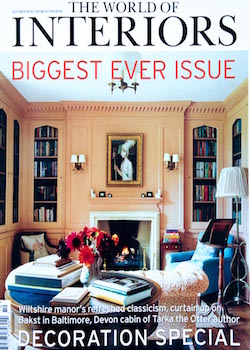Cover of the WORLD OF INTERIORS magazine, 2016 edition