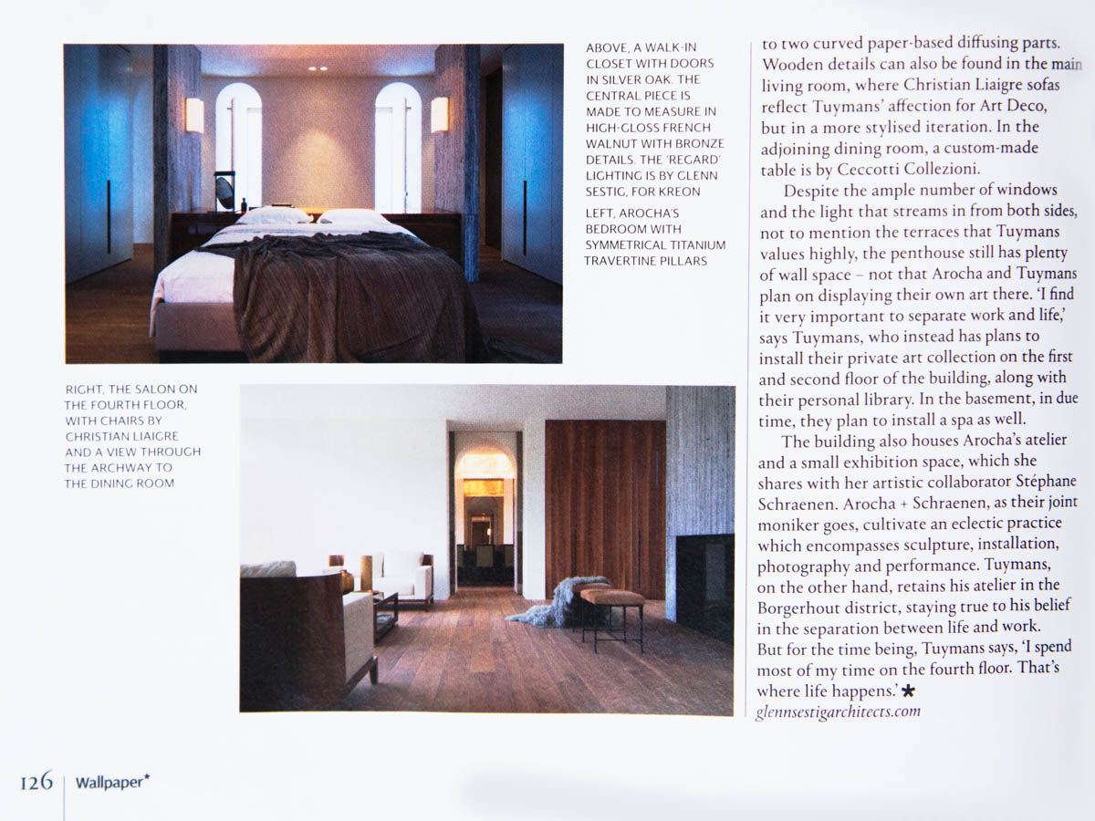 Ozone lighting in the Wallpaper* magazine