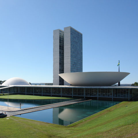 Photo du congrès national du Brésil. Projet d'Ozone avec la collection Brasilia de Michel Boyer