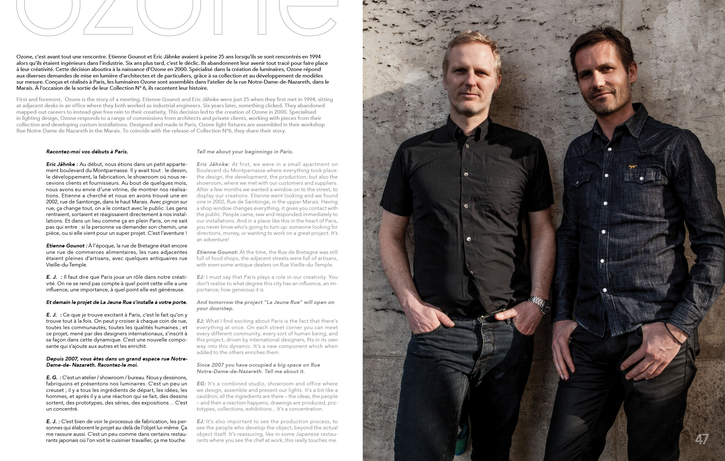 Magazine Ozone Etienne Gounot Eric Jähnke 2014 