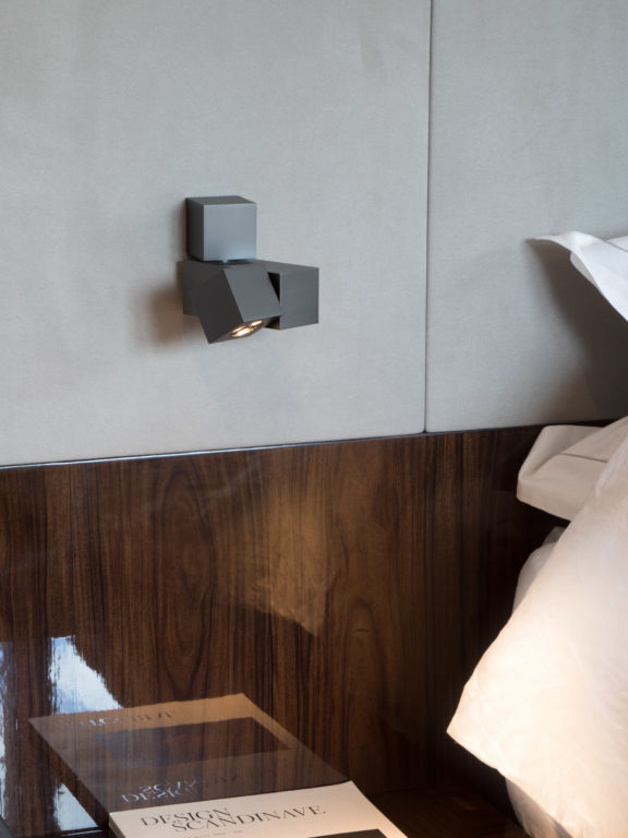 Marienbad M wall lamp by Gounot & Jähnke used as a bedside lamp