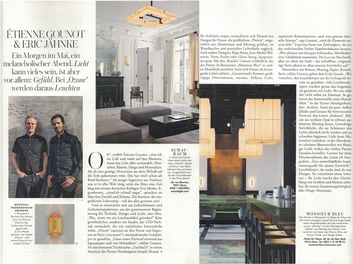 Madame magazine - Gounot Jahnke Ozone Light 