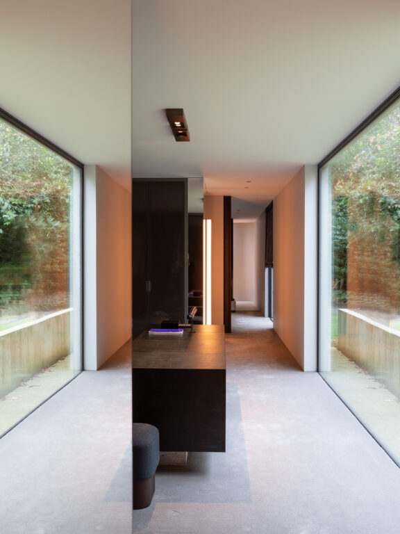 Regard S ceiling lights by Glenn Sestig in a large hallway