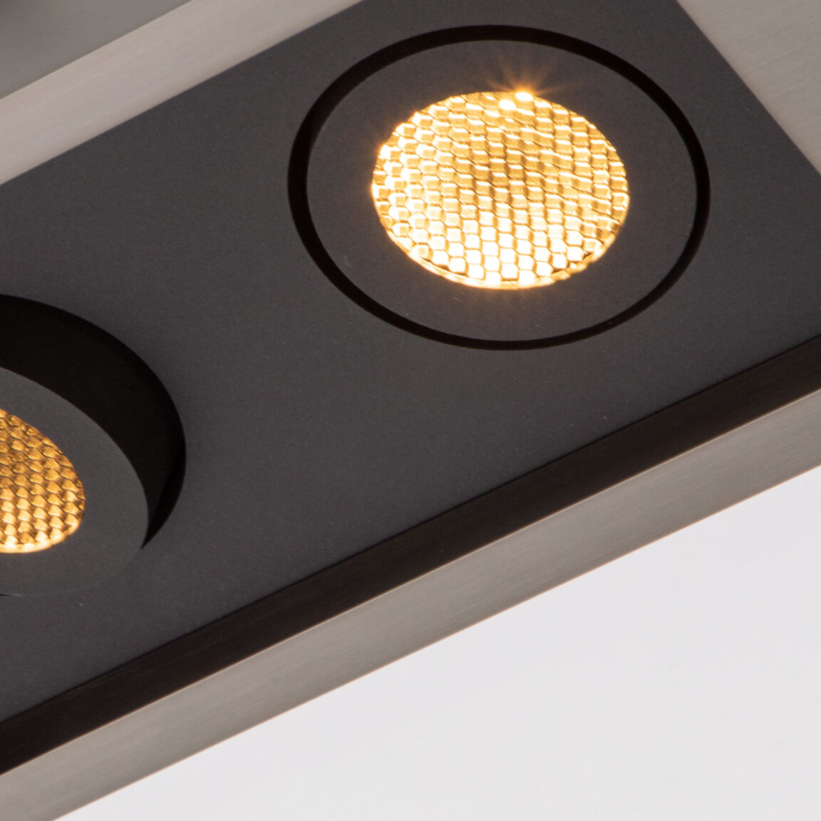 Focus on the spots of the Regard S ceiling light by Glenn Sestig for Ozone