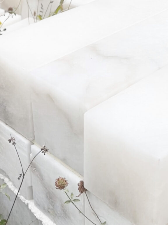Alabaster used for Joseph Dirand's Gélule Sconce for Ozone