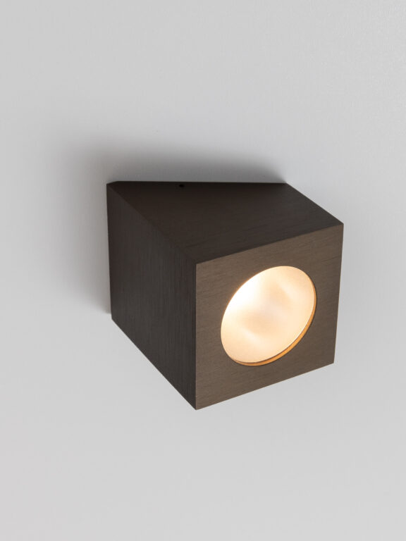 Marienbad S55 black angled cube spotlight by Gounot & Jähnke for Ozone