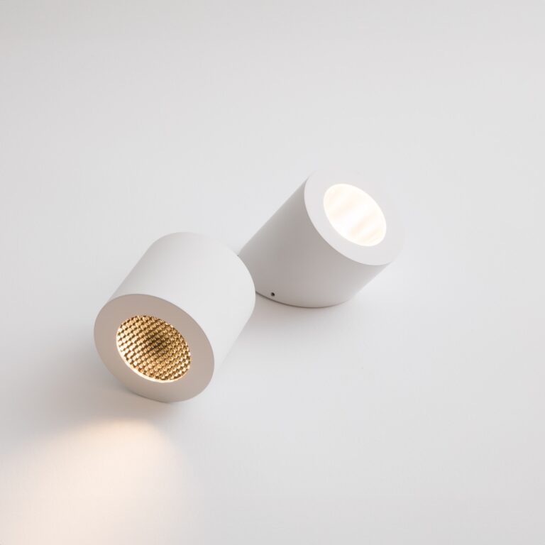 Spots circulaires Marienbad C blancs par Gounot & Jähnke pour Ozone