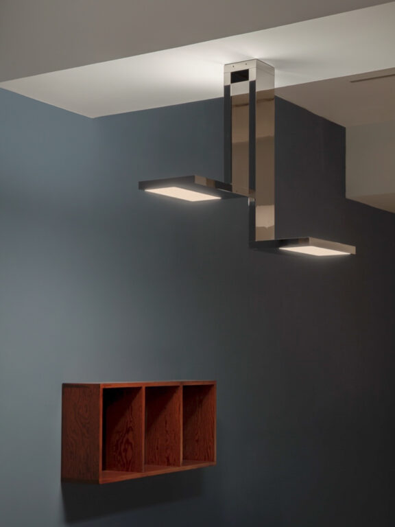 Furtiv S pendant lamp in mirror nickel Gaëlle Lauriot-Prévost and Dominique Perrault for Ozone