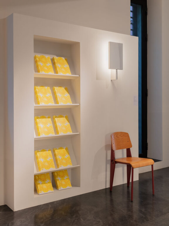 The Furtiv A wall light by Gaëlle Lauriot-Prévost and Dominique Perrault illuminates Ozone Light magazines.