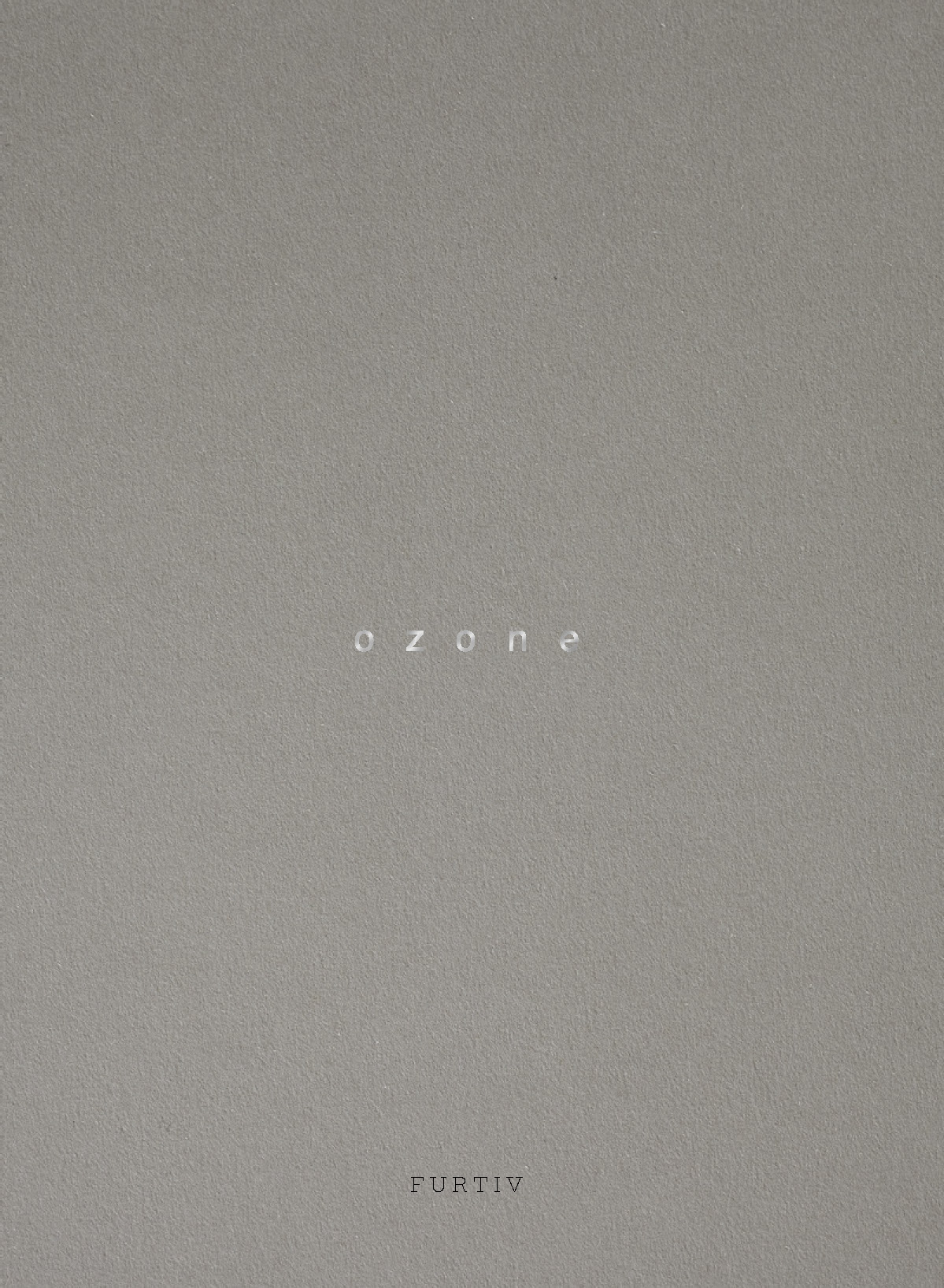 Cover page of the catalog for the Furtiv collection by Gaëlle Lauriot-Prévost and Dominique Perrault for Ozone