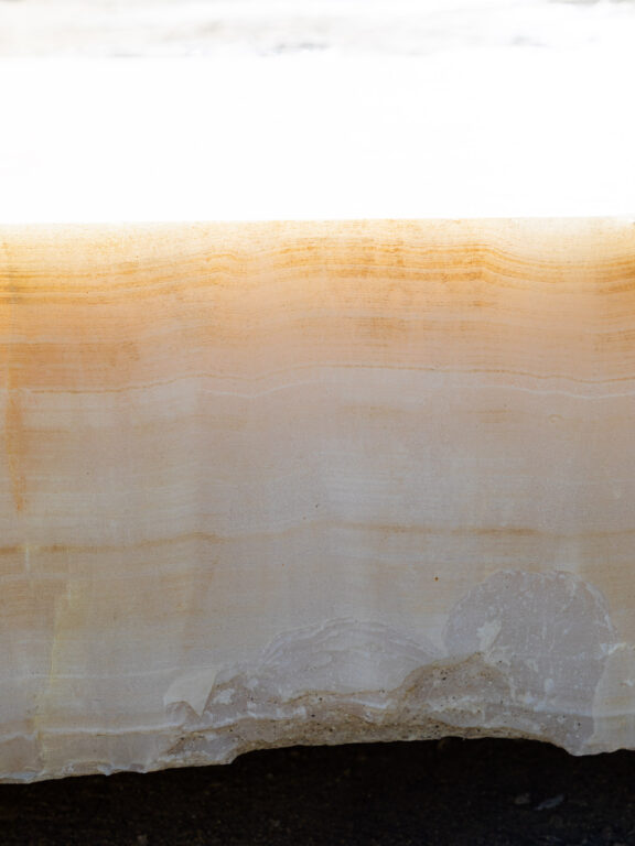 Pierre d'albâtre blanc naturelle