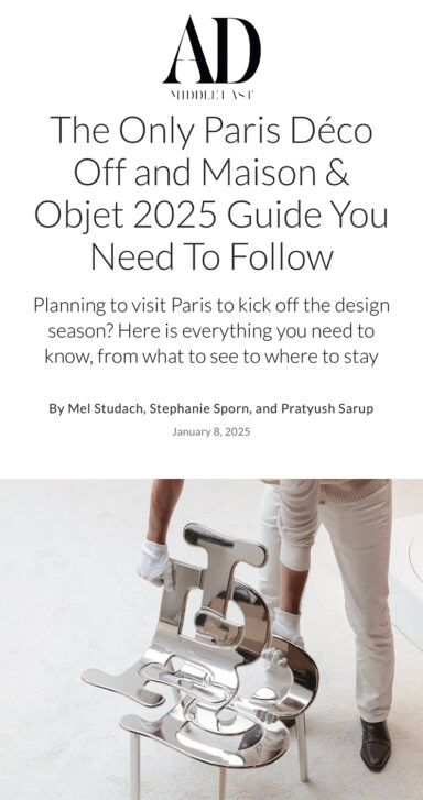 Maison & Objet guide by the AD magazine