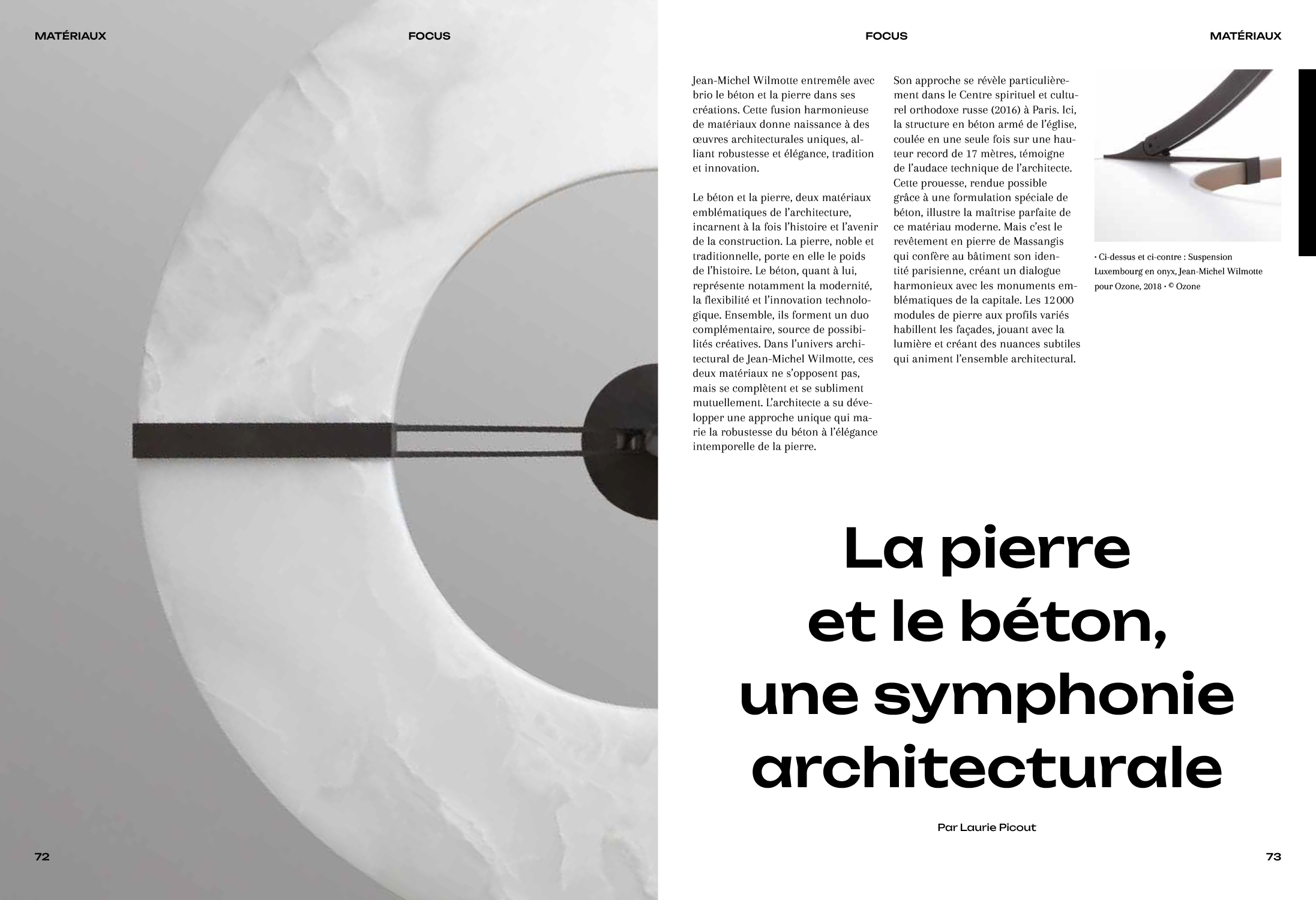 Article on Jean-Michel Wilmotte's Luxembourg collection for Ozone