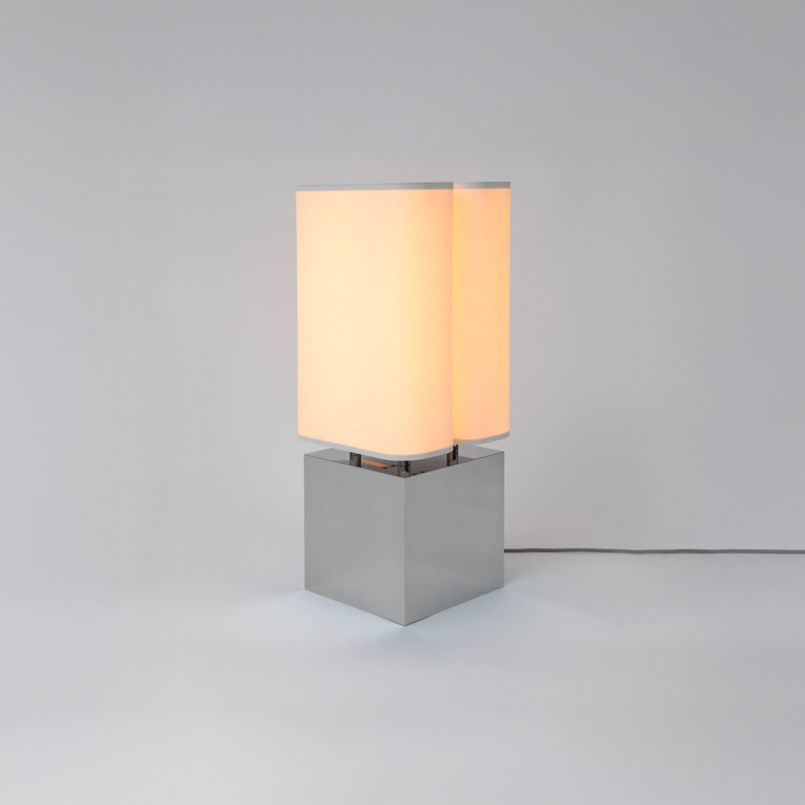 Brasilia LP table lamp with paper diffuser by Michel Boyer for Ozone