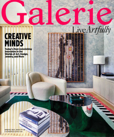 Cover of the Galerie magazine, Spring 2025 edition