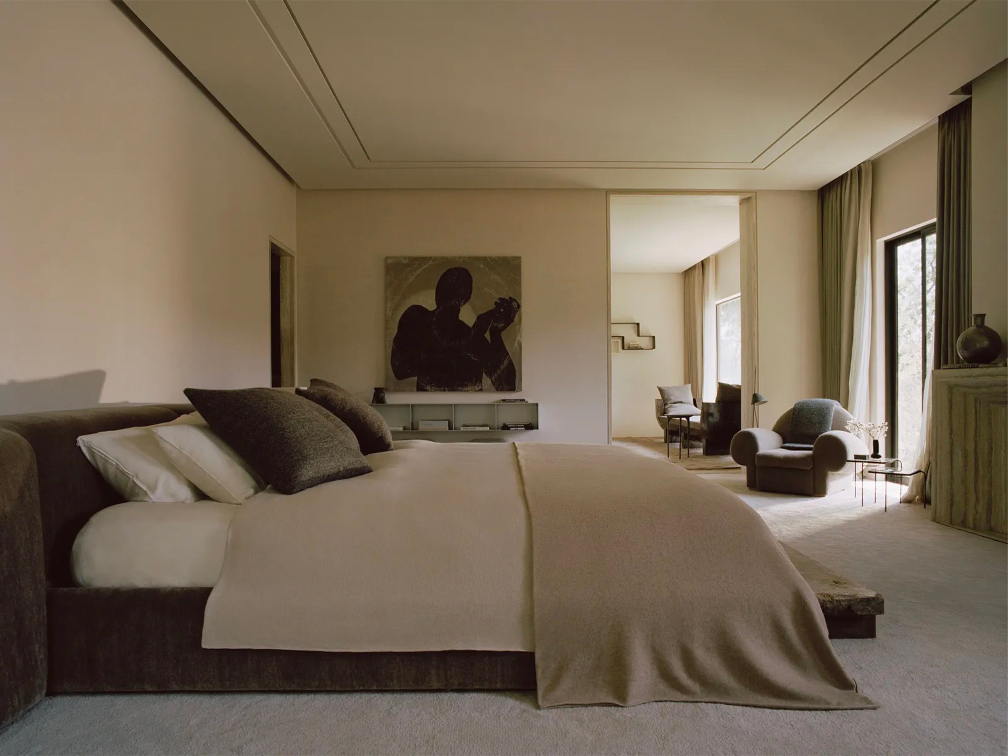 Bedroom in Jerry Lorenzo's house in Los Angeles