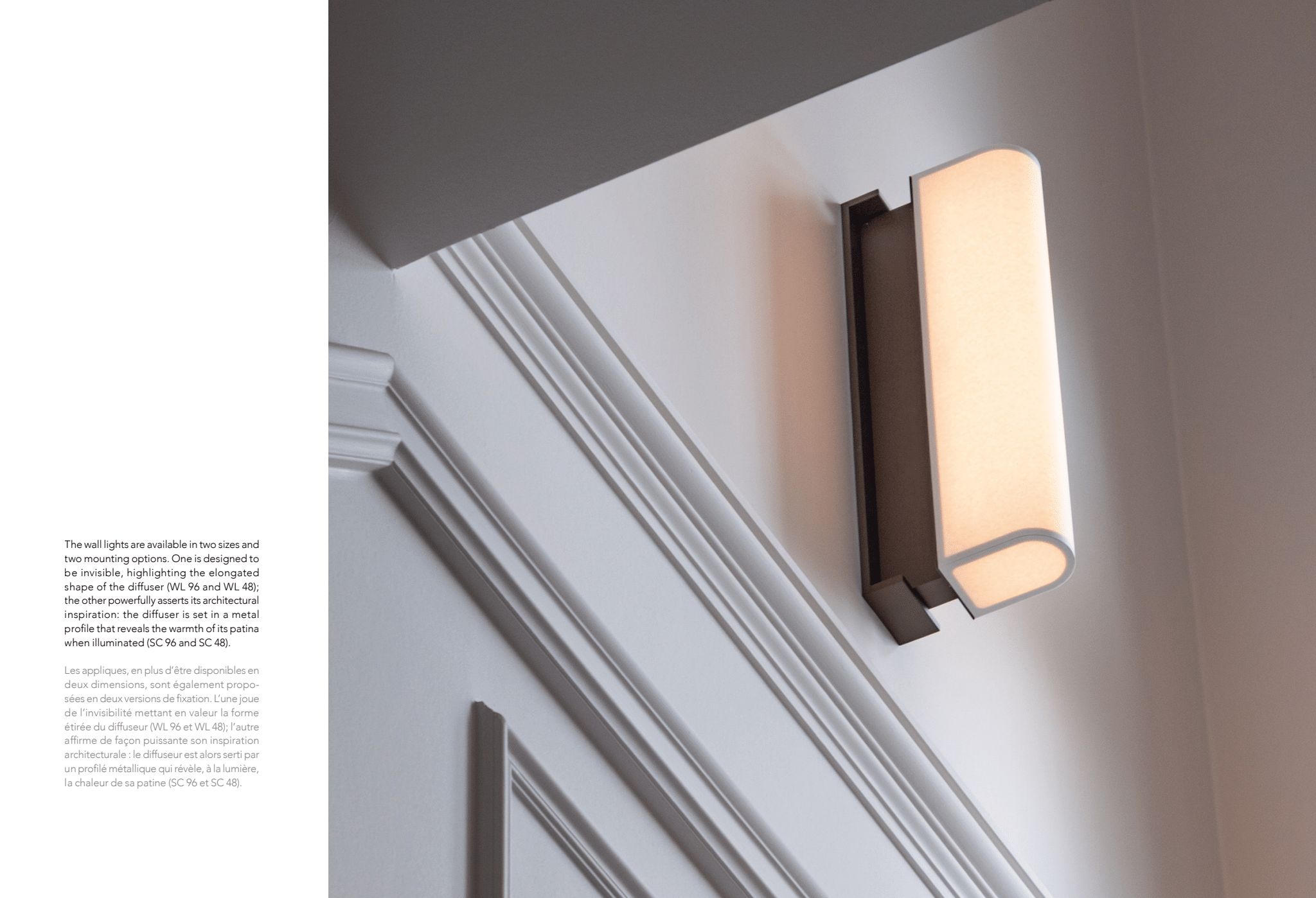 Description of Glenn Sestig's wall lights in the Tennessee 2026 booklet