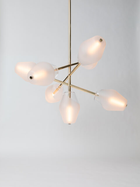 Le lustre Vendôme à sept globes de Régis Botta pour Ozone